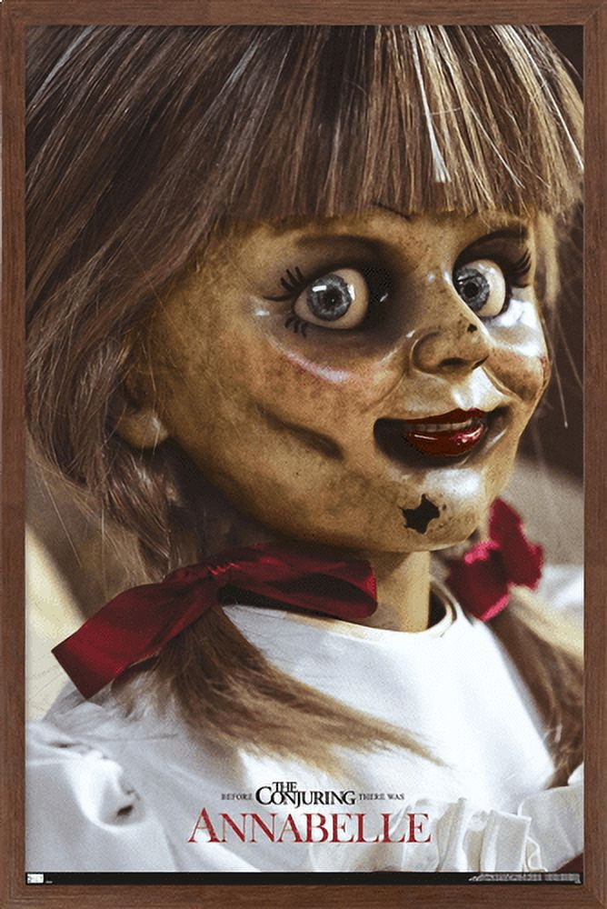 Annabelle - Close Up Wall Poster, 14.725" x 22.375", Framed - Walmart.com