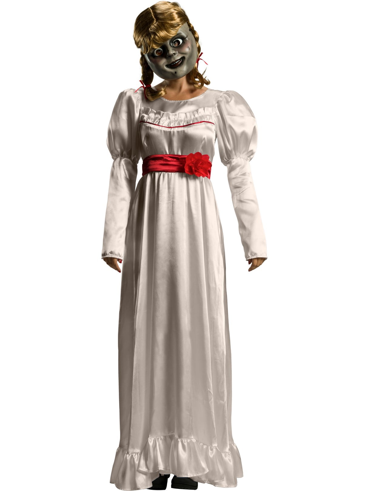 RUBIES II Annabelle Comes Home Deluxe Adult Costume, White Doll Dress ...