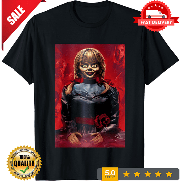 Annabelle Doll The Conjuring Horror Movie Unisex Heavy Cotton T-Shirt S–3XL đŸƒ, NEW INSTOCK-TH64360