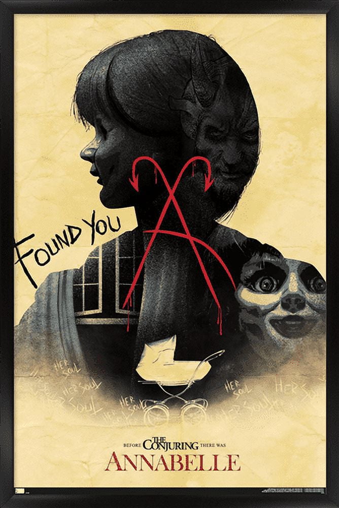 Annabelle - Found You Wall Poster, 14.725" x 22.375", Framed