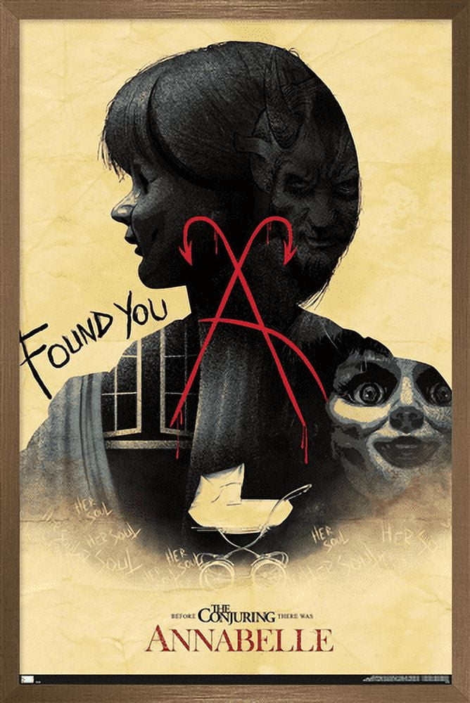 Annabelle - Found You Wall Poster, 22.375" x 34", Framed