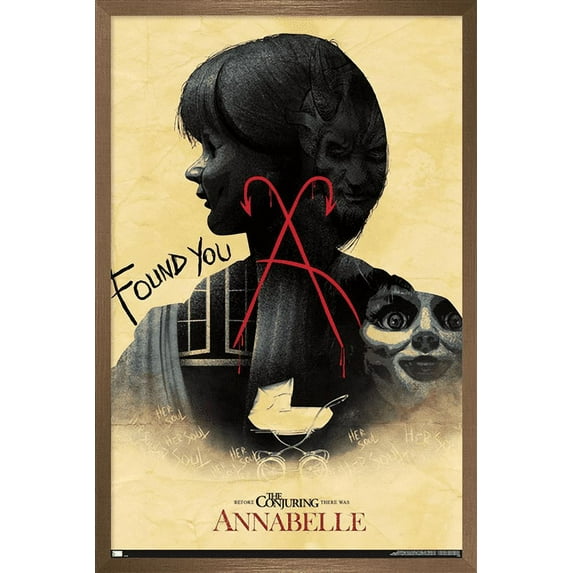 Annabelle - Found You Wall Poster, 22.375" x 34", Framed