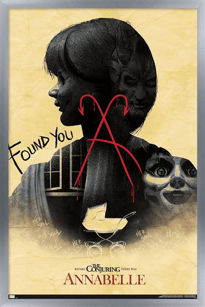 Annabelle - Found You Wall Poster, 22.375" x 34", Framed