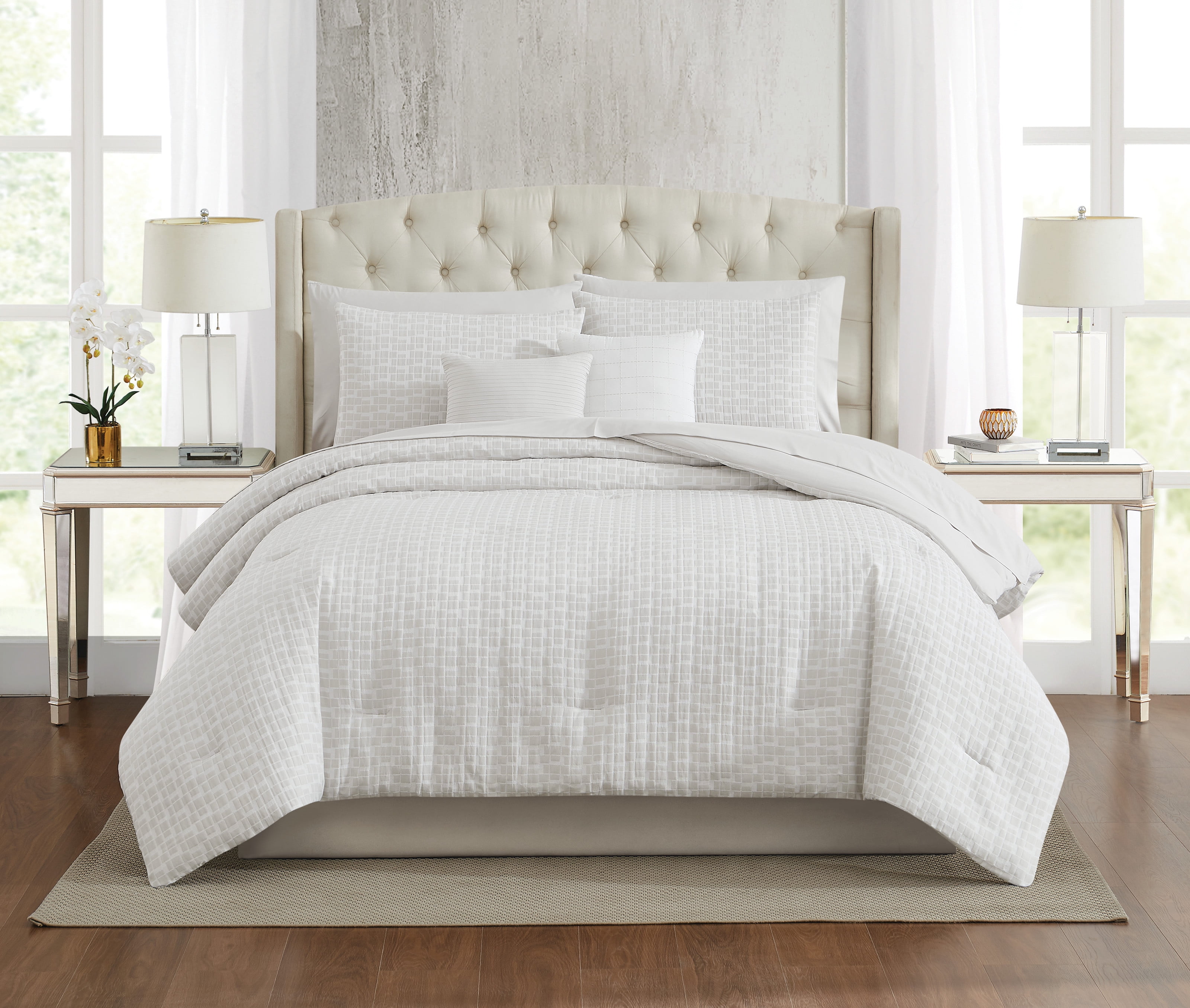 Gray Microfiber Full Bed in a Bag Set