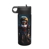 Annabelle Insulated Water Bottle, 18oz Vacuum Stainless Steel Sports Kettle With Straw Lid, Leakproof Drinking Thermos Cup For Outdoor Gym Travel