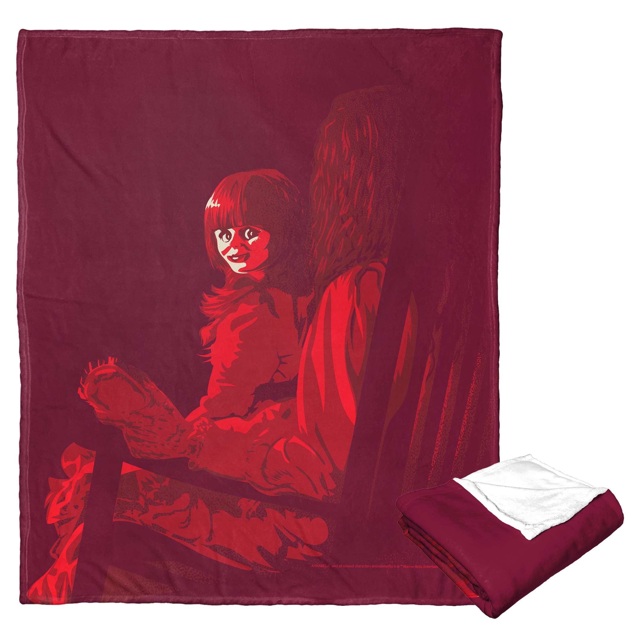 Annabelle Positively Do Not Open Silk Touch Throw Blanket 50x60 Inches