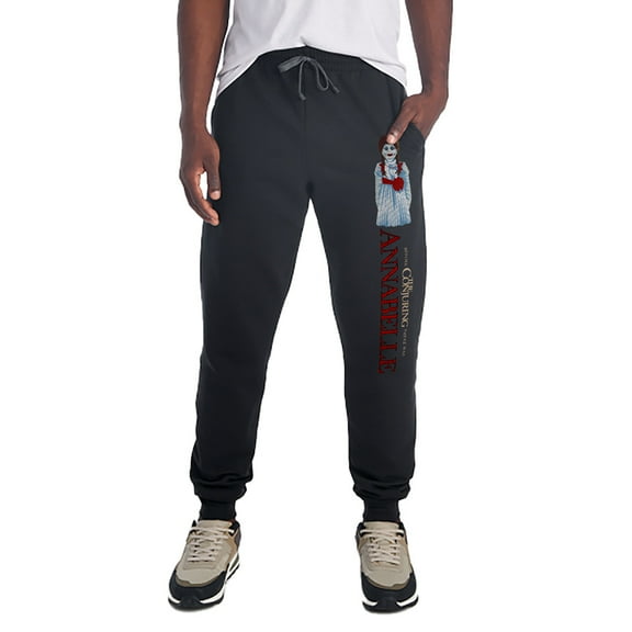 Annabelle Standing Doll Unisex Jogger Sweatpants with Pockets for Men and Women, Black, 2X-Large
