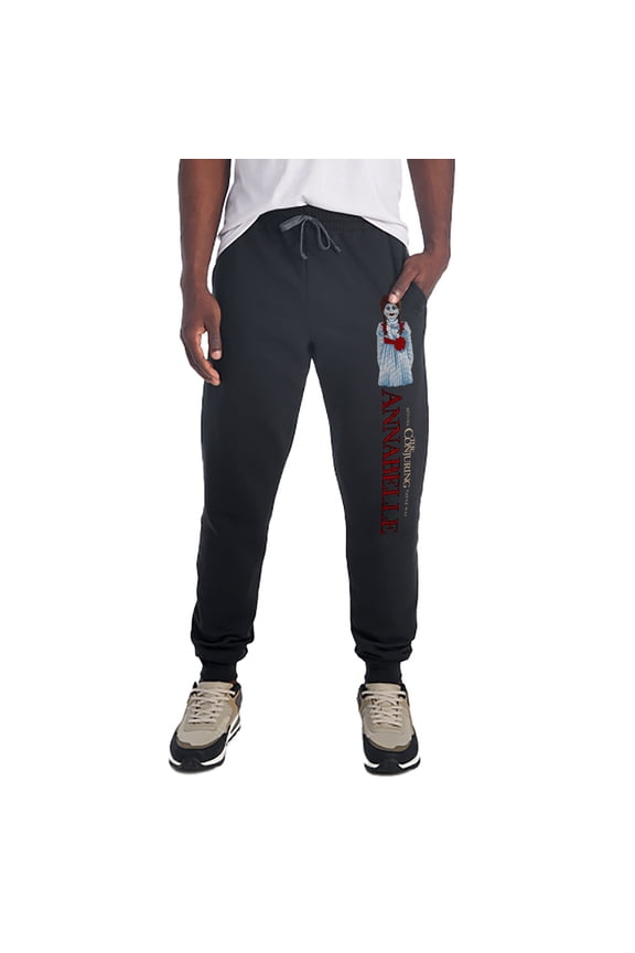 Annabelle Standing Doll Unisex Jogger Sweatpants with Pockets for Men and Women, Black, Small