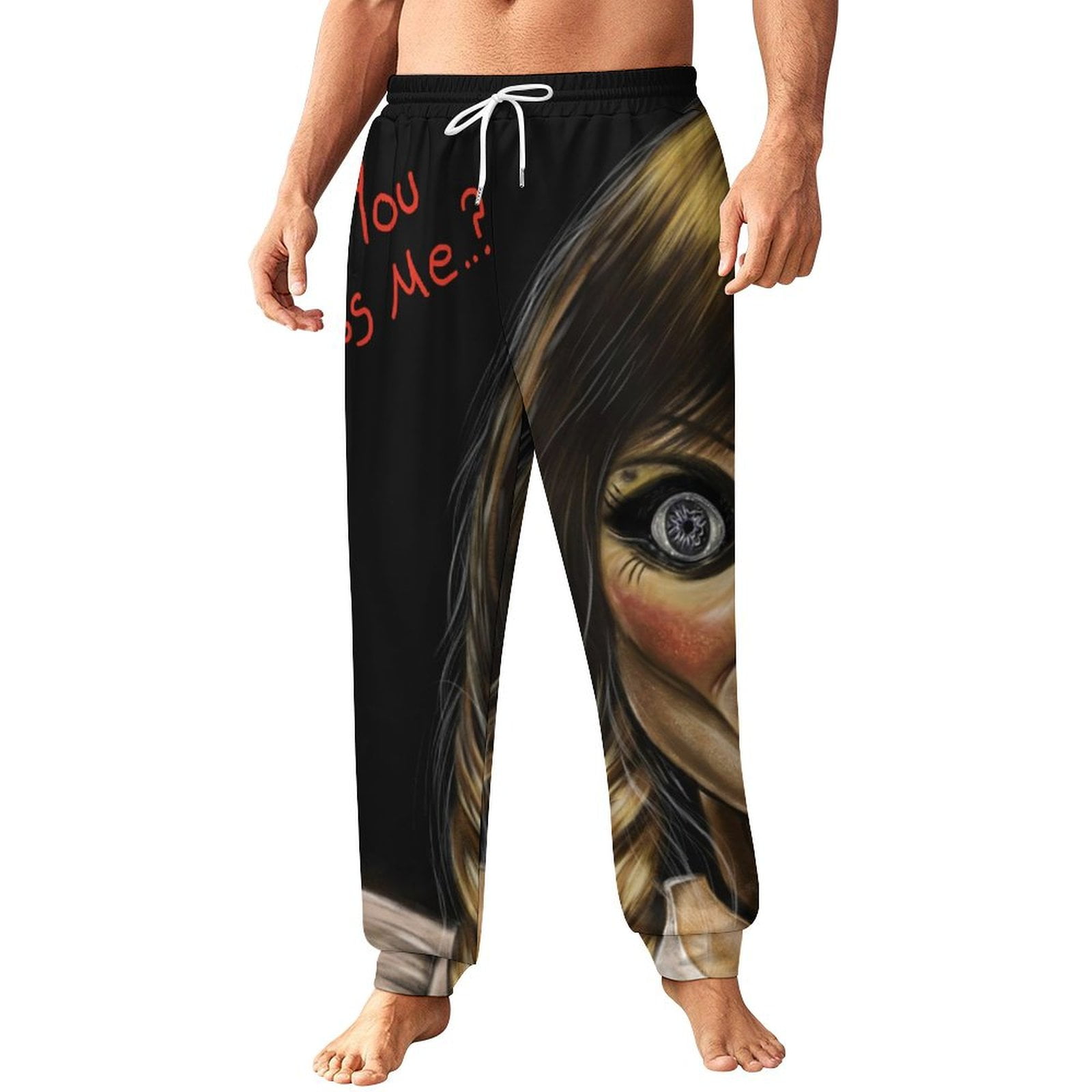 Helluva Boss Fizzarolli Mens Sweatpants 3D Print Novelty Casual Joggers Pants Trousers With Drawstring Closed Bottom