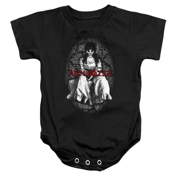 Annabelle Unisex Infant Snap Suit for Baby (6 Months) Black