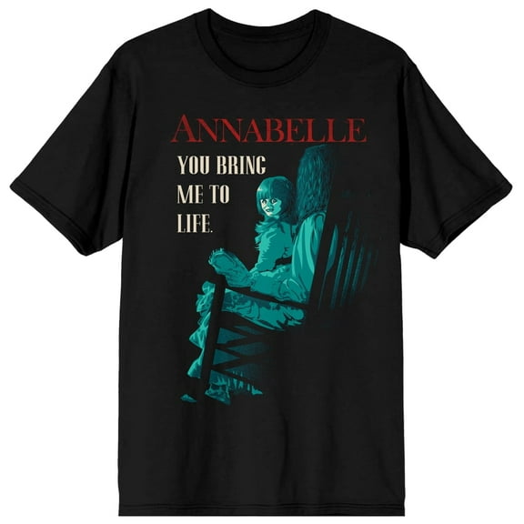 Annabelle You Bring Me To Life Women's Black Graphic Tee-Medium