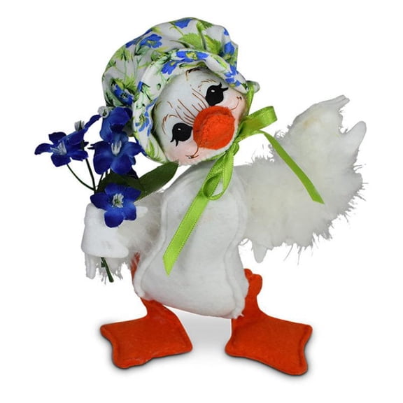 Annalee Dolls 2021 Easter Spring 5in Easter Flowers Duck Plush New with Tag
