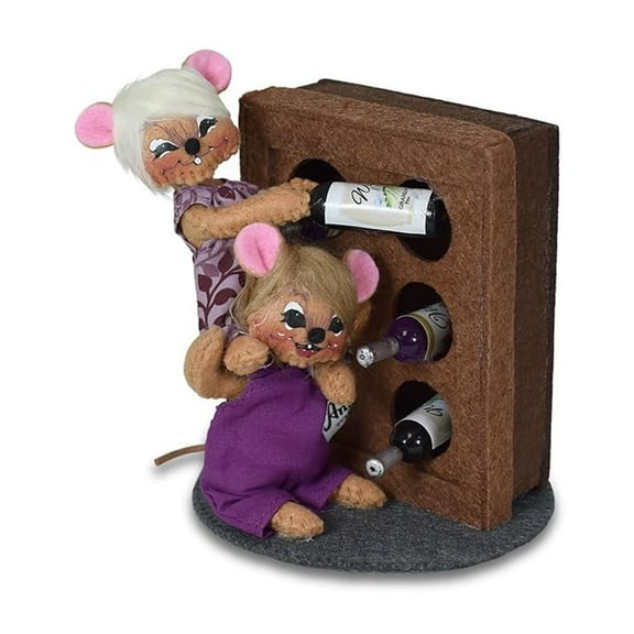 Annalee Dolls 2023 Everyday 3in Wine Cellar Mice Plush New with Tag