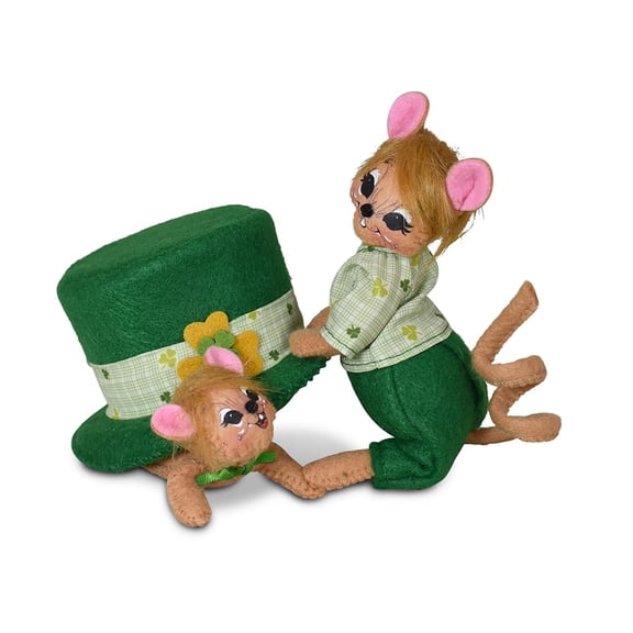 Annalee Irish Hide & Seek Mice, 5 inch Collectible Figurine