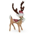 thumbnail image 1 of Annalee Poinsettia Reindeer, 8 inch Collectible Figurine, 1 of 4