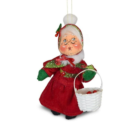 Annalee Yuletide Mrs. Santa, 5in Collectible Figurine Christmas Ornament