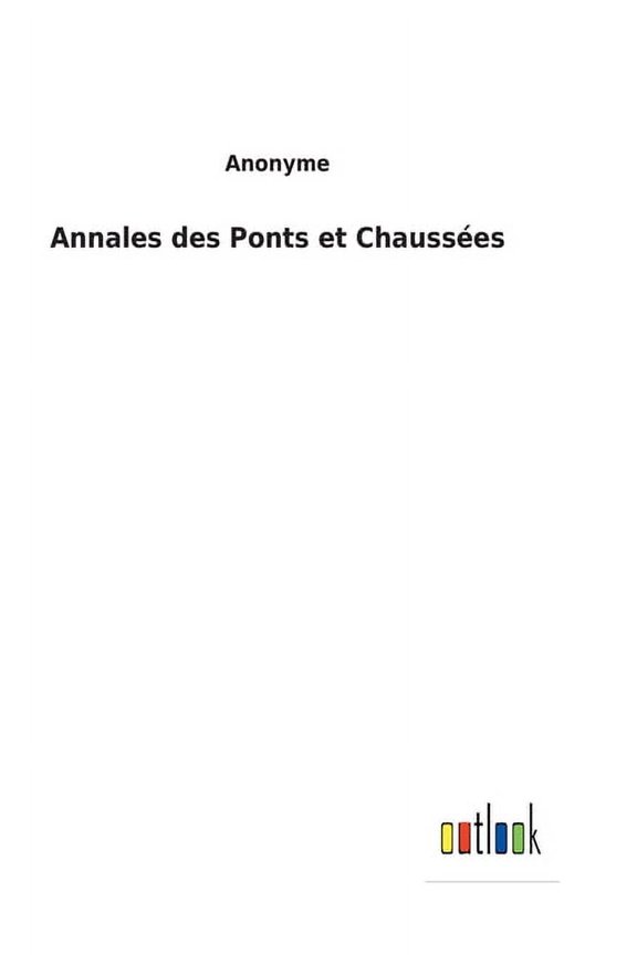Annales des Ponts et Chausses (Hardcover)