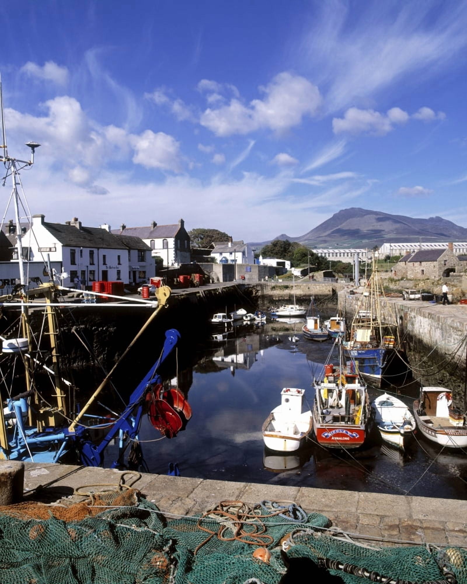 Annalong Harbour Near Mountains Of Mourne Co Down Ireland Canvas Art - The Irish Image Collection Design Pics (24 x 32)