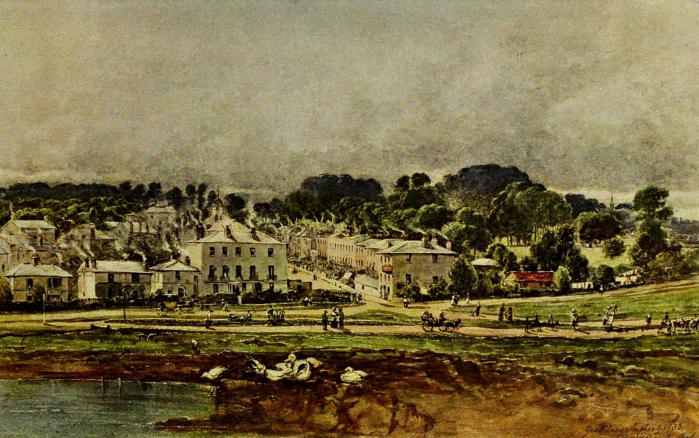 Annals of Hampstead 1912 View of Hampstead Heath Canvas Art - George S Shepherd (18 x 24)