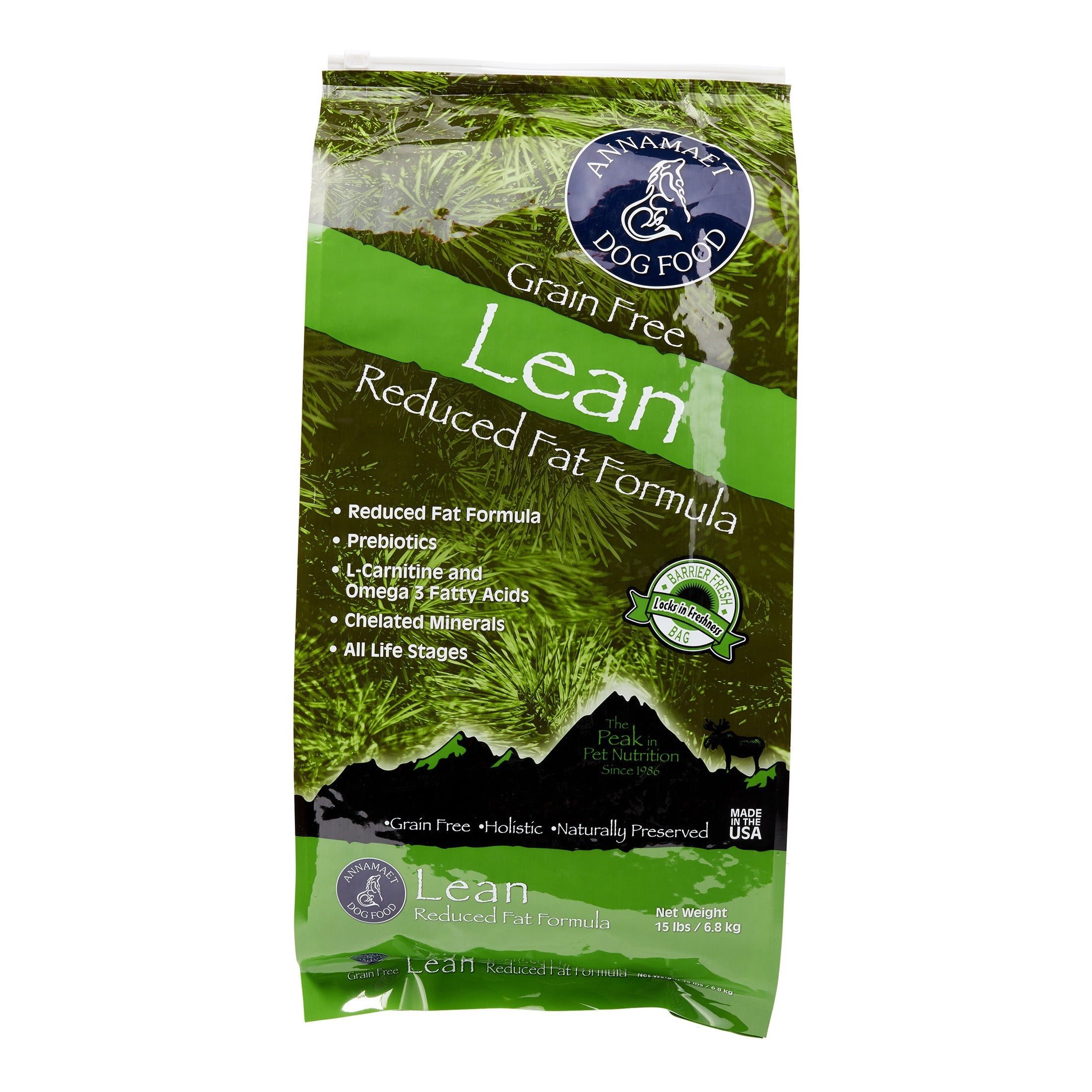 Annamaet Lean Formula GrainFree Dry Dog Food, 15 lb
