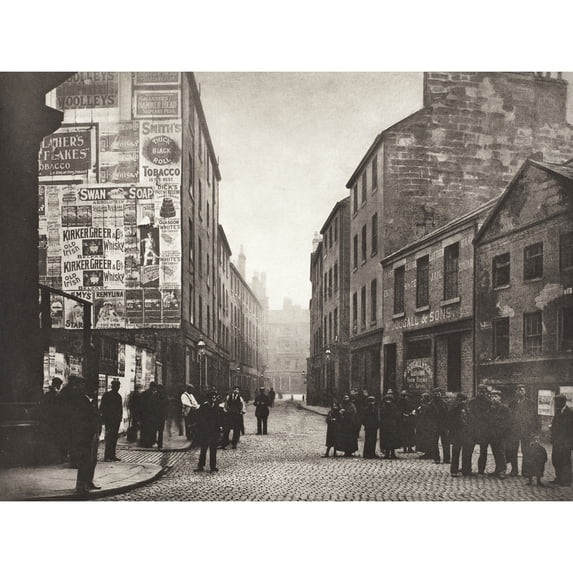 Annan Bridgegate From Market Street Glasgow 1899 Extra Large XL Wall Art Poster Print