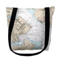 thumbnail image 1 of Betsy Drake TY12283ANM 16 x 16 in. Annapolis Maryland Nautical Map Tote Bag - Medium, 1 of 1