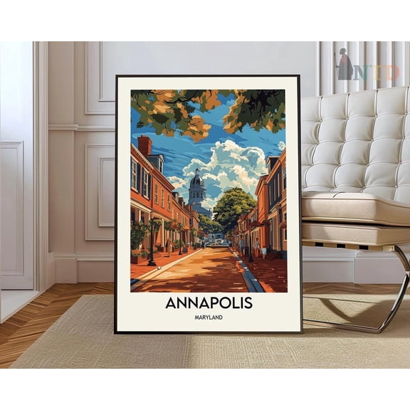 Annapolis Poster Annapolis Print Annapolisunited States Photo United States Poster United States Print Travel Poster Wall Art Modern Wall Decor
