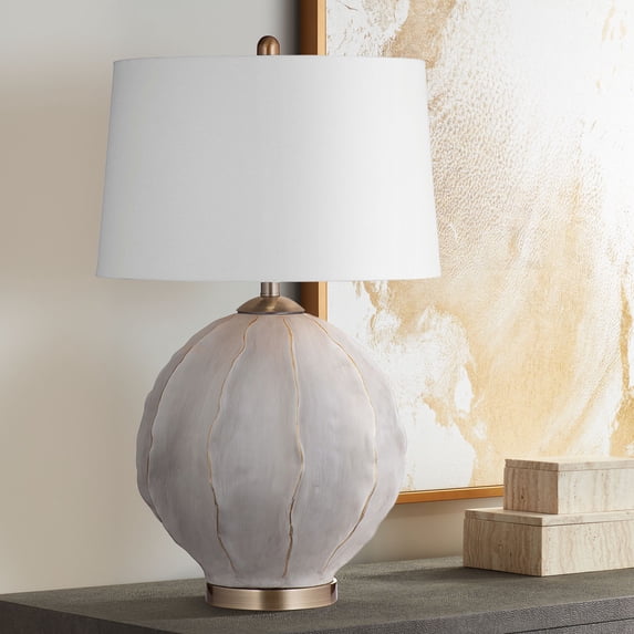 Annapurna Table Lamp in Gray Resin
