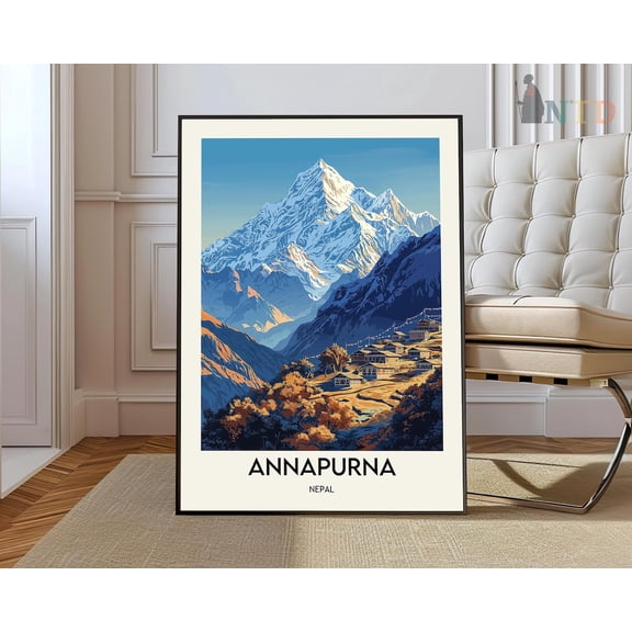 Annapurnaannapurna, Annapurna Poster, Annapurna, Annapurna Travel Gift, Annapurna Travel Print Wall Art, Modern Wall Decor, 24x36 UNFRAMED