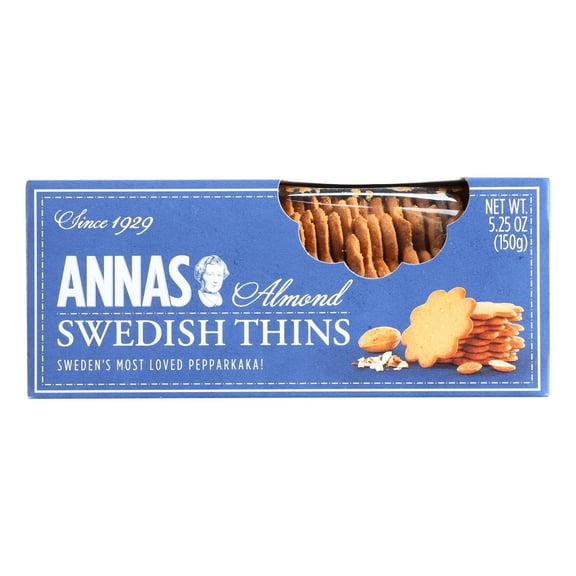 Annas - Cookie Thin Almond - 5.3 Oz, Case of 12
