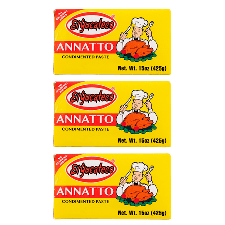 Annatto Condiment Paste, Achiote, 15 oz (3 Pack)