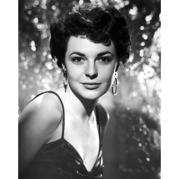 Anne Bancroft posed in Silk Dress with Hook Earrings in Classic Portrait Photo Print (8 x 10)