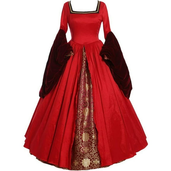 Anne Boleyn & Queen Elizabeth Tudor-Style Dresses – Victorian-Era Historical Cosplay Costumes