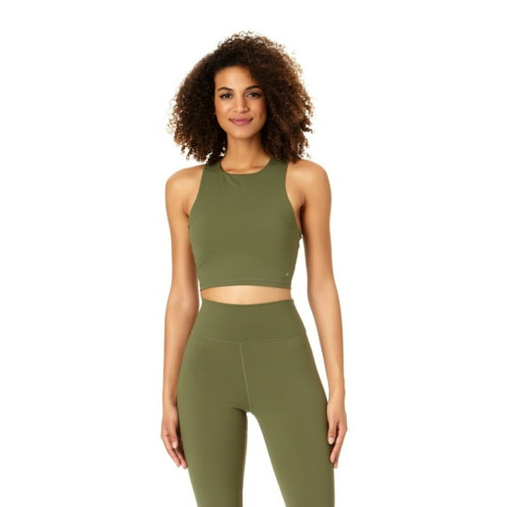 Anne Cole Active - Women's High Neck Crop Top