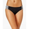 thumbnail image 1 of Anne Cole BLACK Crochet Shirred-Side Hipster Bikini Swim Bottom, US Medium, 1 of 3