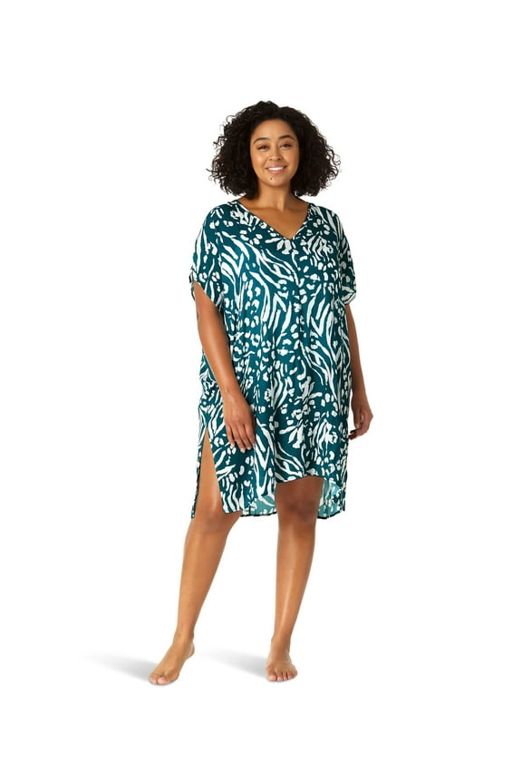 Plus - Women's Easy Tunic Swimsuit Cover Up
