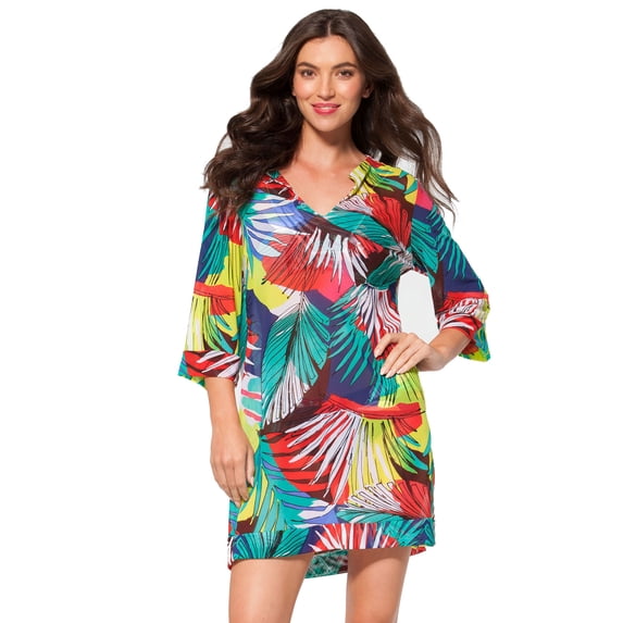 Anne Cole Jungle Palm Tunic-S/M-AC15_junglepalm