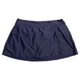 thumbnail image 1 of Anne Cole Limited Edition Ladies Banded Side Slit Skirted Swim Bottom (Navy, L), 1 of 2