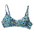 thumbnail image 1 of Anne Cole Limited Edition Ladies Swim V-Wire Bikini Top, ACST00124 (Blue Ditsy, XXL), 1 of 2