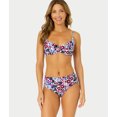 thumbnail image 1 of Anne Cole NAVY DITSY FLORAL Printed Soft-Band Mid-Rise Swim Bottom, US Medium, 1 of 5