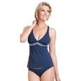 thumbnail image 1 of Anne Cole Navy Scrunch Back Tankini Top 14MT205-Navy Navy / X-Small, 1 of 2