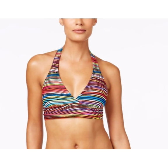 anne cole pick up stix halter top bikini 17mt10011-multi multi / x-small