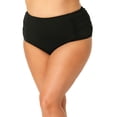 thumbnail image 1 of Anne Cole Plus - Shirred High Waist Tummy Control Bottom, 1 of 2