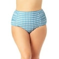 thumbnail image 1 of Anne Cole Plus - Shirred High Waist Tummy Control Bottom, 1 of 4