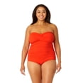 thumbnail image 1 of Anne Cole Plus - Twist Front Shirred One Piece, 1 of 10