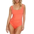 thumbnail image 1 of Anne Cole Signature Womens Live In Color Square Neck One-Piece Style-22MO08001 Swimsuit, 1 of 2