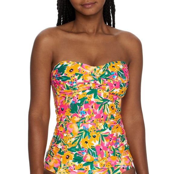 Anne Cole Signature Womens Sunshine Floral Twist Bandini Top Style-22MT25013 Swimsuit