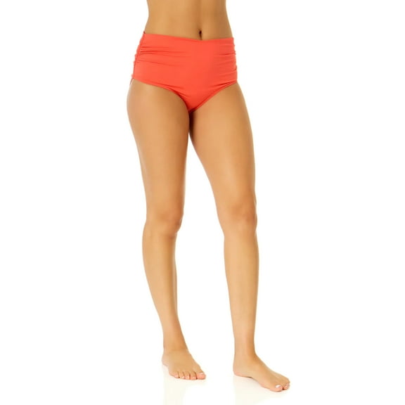Women's Live In Color Convertible High Waist Shirred Swim Bottom