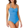 thumbnail image 1 of Anne Cole - Twist Front Shirred One Piece, 1 of 3