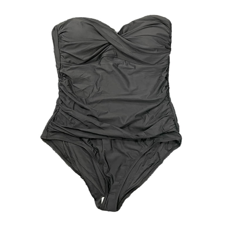 Anne Cole Twist Front Shirred with Removable Straps One